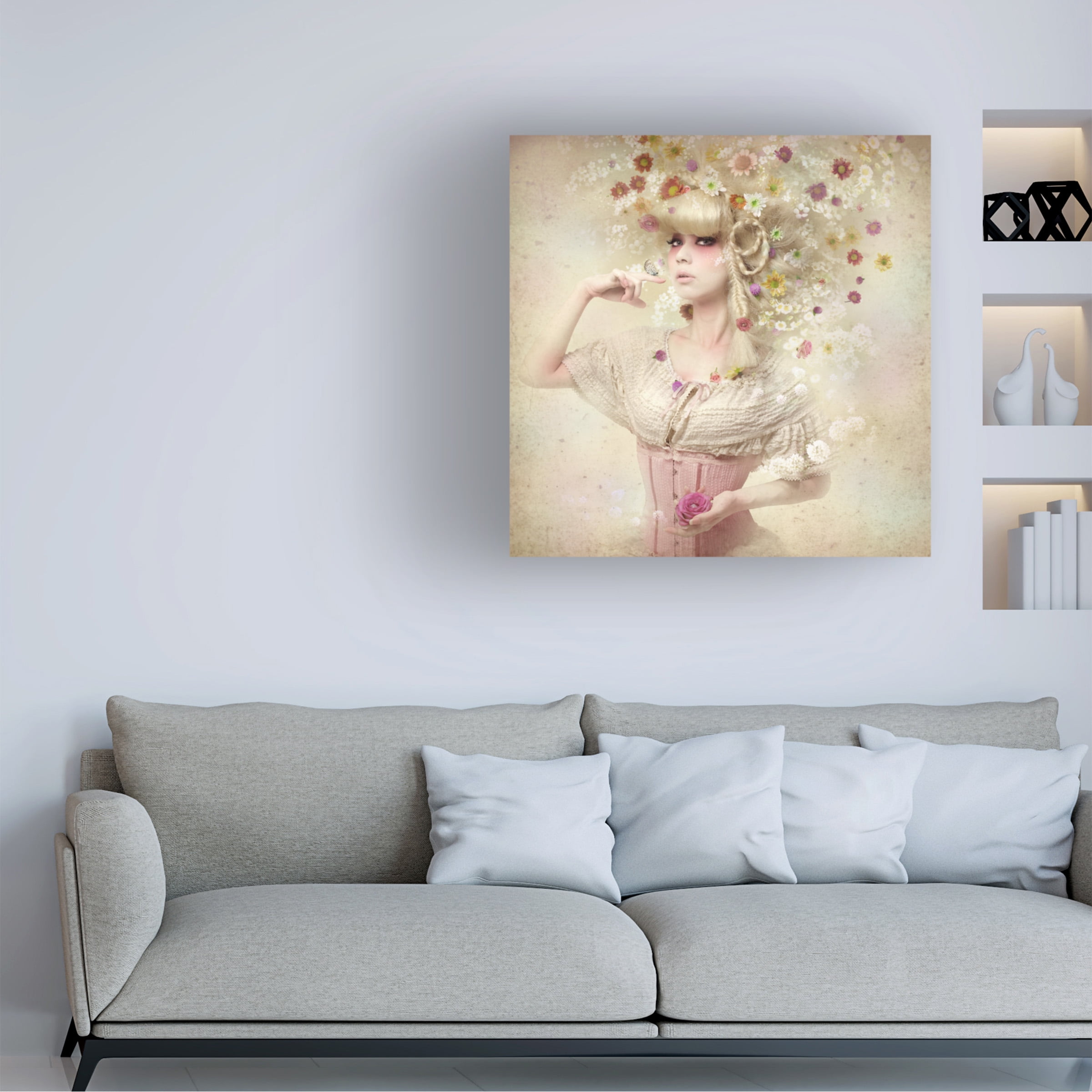 Kiyo Murakami 'Girl Of The Flower Garden' Canvas Art