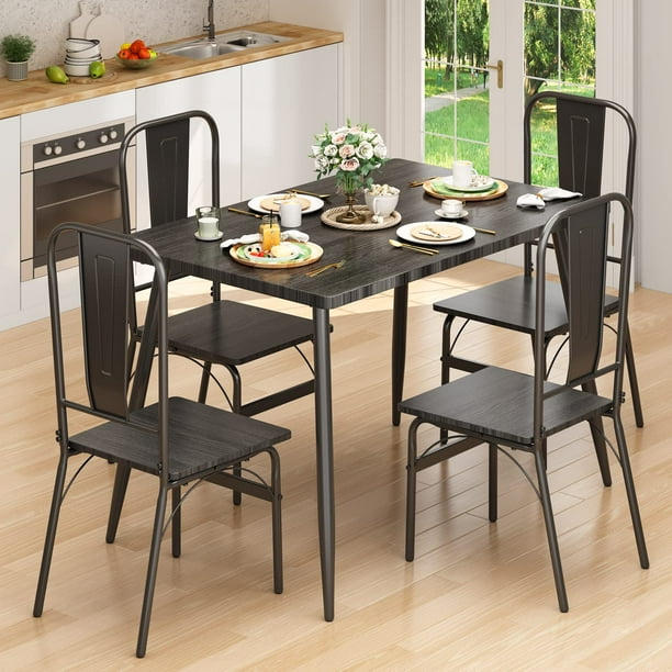 Lofka Dining Table Set for 4,Dinner Table Set for Dining Room/Kitchen