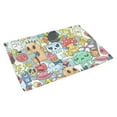 thumbnail image 2 of CADecor Doodle Graffiti Non-Slip Bath Mat Rug Bath Doormat Floor Rug 30x18 inches, 2 of 2