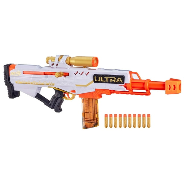 Nerf Ultra Pharaoh Blaster — Gold Accents, 10-Dart Clip, 10 Nerf Ultra Darts, Compatible Only with Nerf Ultra - Walmart.com