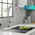 thumbnail image 4 of KRAUS Oletto Modern Industrial Pull-Down Single Handle Kitchen Faucet in Chrome, 4 of 15