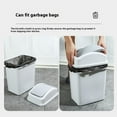 thumbnail image 5 of 2Pcs Bathroom Trash Can with Swing Lid, Small Plastic Garbage Bin, Trashcan Garbage Bin for Dorm, Outdoor, Bathroom, Living Room, Office, Kitchen, Bedroom,1.8 Gallon, Gray, 5 of 8