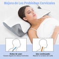 thumbnail image 4 of KIROGILY Almohada Memory Foam, Almohadas Ortopedica Cervical Pueden Aliviar el Dolor, Almohada Ergon&oacute;mica para Personas Que Dormir de Lado, Boca Arriba o Boca Abajo, con Fundas de Almohada, 4 of 7