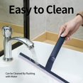 thumbnail image 4 of Shower Squeegee, Silicone Bathroom Squeegee With Long Handle, Universal Wall-Mounted Window Cleaning Tool Equipment, Non-Marking For Mirror Car Glass Window (Navy Blue), 4 of 5