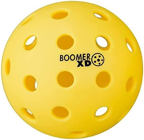 Boomer Baseline Pickleball Paddle Set with 2 Graphite Paddles and 4 Balls, Polymer Honeycomb Core, Cushion Grip