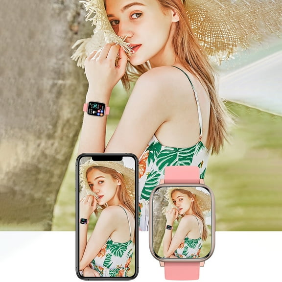 Teissuly Smart Watch,Multiple Motion Modes,Remote Control Photography,Full Screen Fitness Watch For Android & IOS For Men Women Feature: