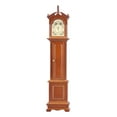 thumbnail image 1 of Reloj de pie en miniatura para casa de muñecas, modelo de madera, accesorio para muebles, escala 1/12, 1 of 14
