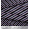 thumbnail image 2 of Soimoi Rayon Crepe Fabric Horizontal Stripe Print Fabric by Yard 46 Inch Wide, 2 of 5