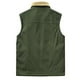 thumbnail image 5 of Ceisia Warm Reversible Men's Loose Fit Turn-Down Collar Corduroy Lamb Fleece Vest Gift, 5 of 9