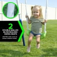 Sportspower Mountain View Metal Swing Set with Glide Ride, Saucer