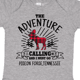 thumbnail image 4 of Inktastic Pigeon Forge Tennessee The Adventure is Calling and I Must Go Boys or Girls Baby Bodysuit, 4 of 5