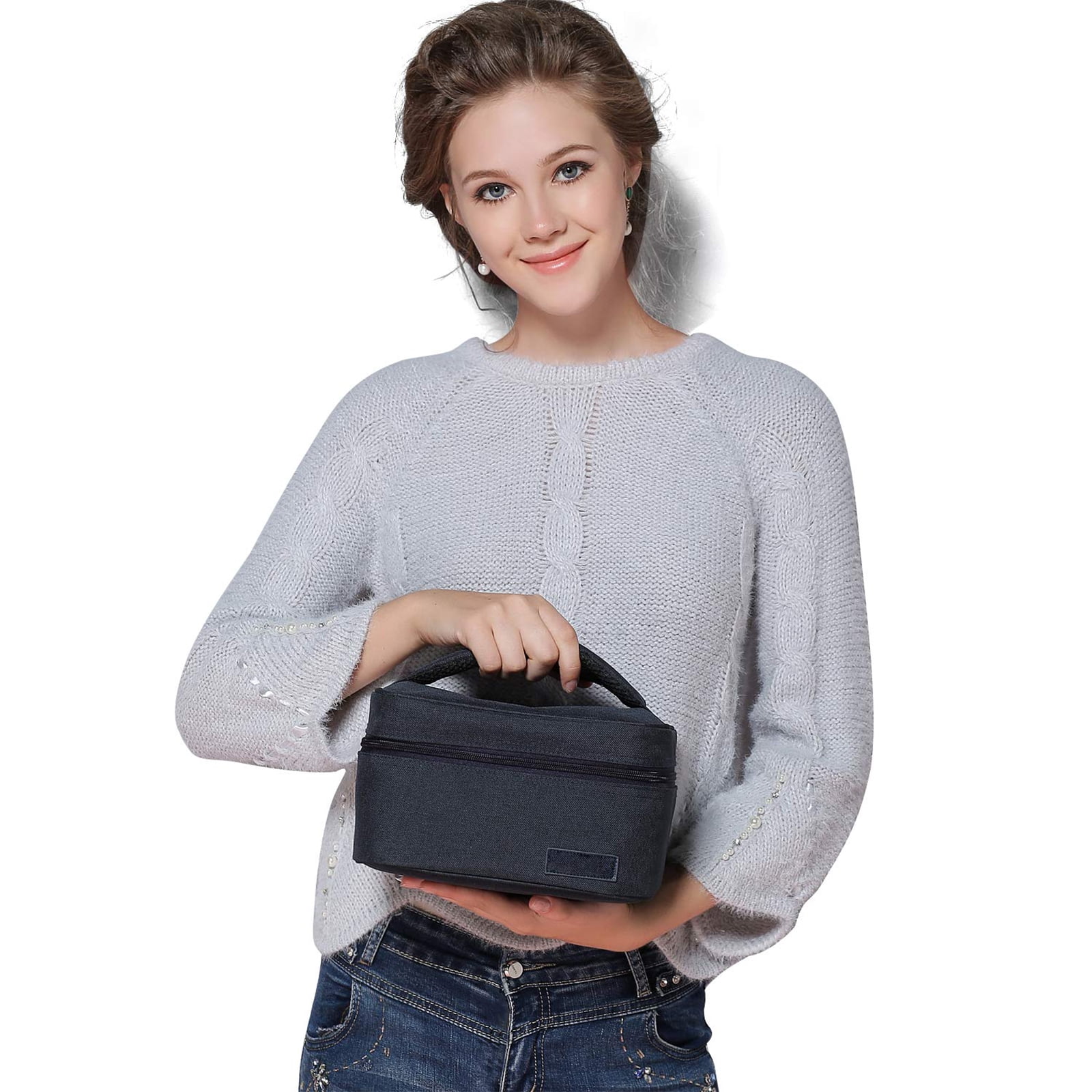 Ueasy Breastmilk Storage Bag for Baby Milk Travel Medela Pump Bottles with Zipper Waterproof Nylon Practical Small Portable Bag Lunch Box Picnic Packet Bento Box