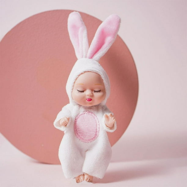 Lovely Cartoon Sleeping Baby Doll Animal shaped Keychain Accessories Rabbit Walmart