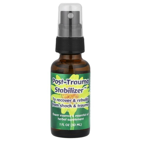 Flower Essence Services Post-Trauma Stabilizer, Flower Essence & Essential Oil, 1 fl oz (30 ml)
