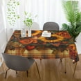 thumbnail image 6 of YAZAOO Square Tablecloth Sunflowers Roses Butterflies Hearts Pattern Tableclothes, 6 of 9