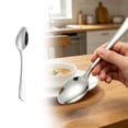 thumbnail image 2 of Silver Dinner Spoon,Stainless Steel Soup Spoons,Premium Food Grade Table Spoon,Heavy Duty Metal Tablespoon,Silverware Spoons for Home Kitchen Restaurant Dinner,Dishwasher Safe(4.9"), 2 of 6