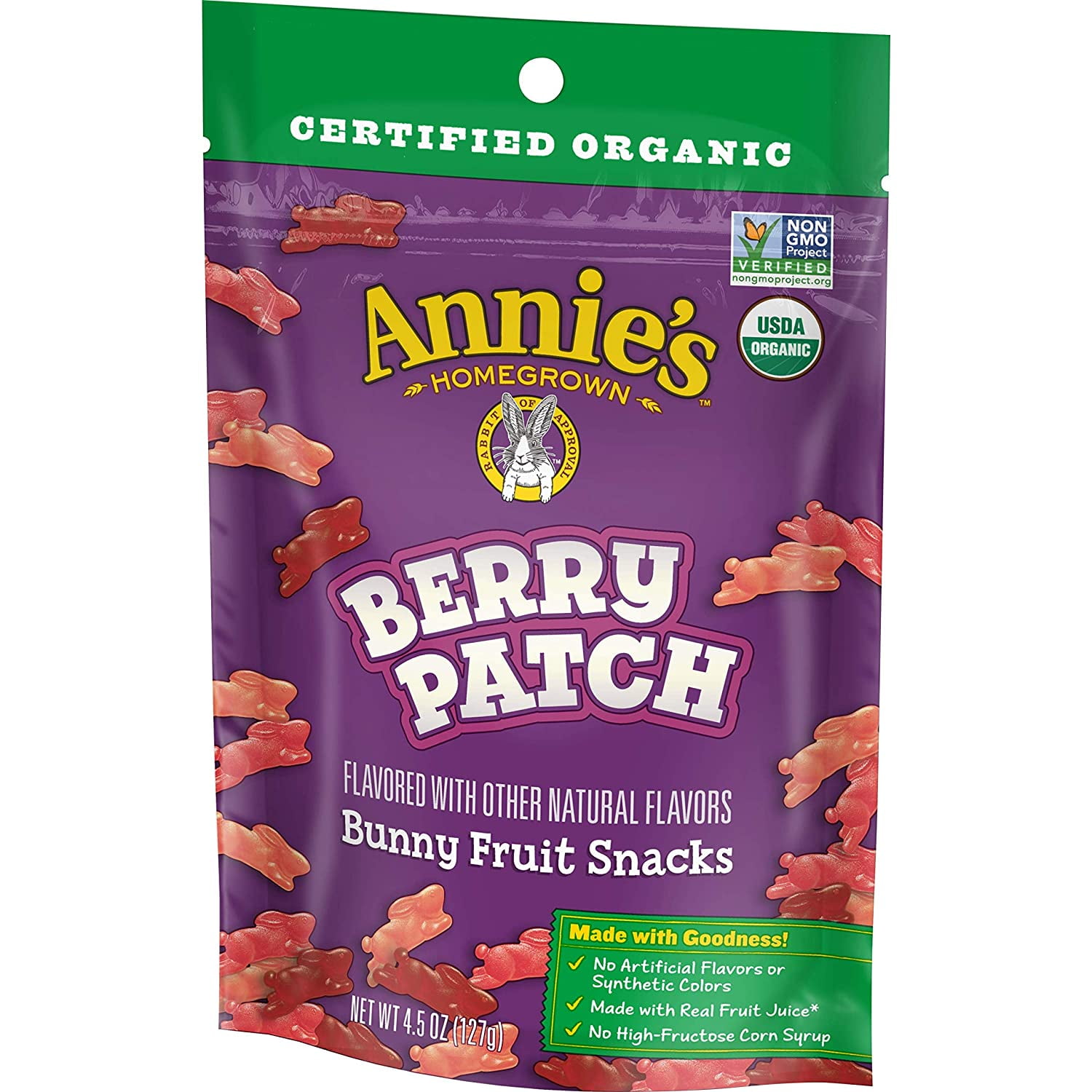 Annies Homegrown Homegrown Bunny Fruit Snacks Berry Patch Resealable