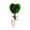 Green, variant on FTsdfkl Artificial Heart-Shaped Topiary Tree, Flower Ball Bonsai, Colorful Potted with White Pot, for Home, Office & Wedding Decor