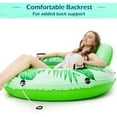 thumbnail image 4 of TG Bouée de Rivière Gonflable Verte - Bouée de Piscine Robuste pour Lac, Tubes d'Eau Premium pour Radeau de Rivière Récréatif avec 2 Porte-Gobelets pour Adulte, 4 of 6