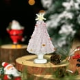 thumbnail image 6 of Mini Christmas Tree Ornaments, Glass Christmas Decorations, Small Miniature Winter Figurines for Holiday Crafts and Xmas Party, Set Of 1 In Assorted Colors, 6 of 7