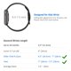 thumbnail image 2 of Correa de reloj NewJourney compatible con Apple para niños de 38 a 45 mm, color negro, 2 of 6