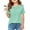 Mint Green, variant on Girls Shirts Size 7-8 Girls Shirts Girls Pleated T Shirts Kids Summer Short Sleeve Fashion Tops Tees 5 14 Years