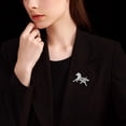 thumbnail image 2 of Misright Exquisite 3D Chinese Zodiacs Horse Brooch Pin Realistic Design Alloy Perfect for Gifting, 2 of 8