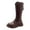 Brown, variant on Caqnni Girls Knee High Fashion Riding Boots Youth/Toddler(Big Kids/Little Kids/Toddler) Mid-Calf Boots Girls and Boys Dress Boot Size 3