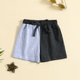 thumbnail image 2 of Toimothcn Toddle Baby Boys Girls Shorts Fashion Patchwork Color Wide Leg Sports Shorts With Elastic Waist Drawstring Warm Loose Fit Comfy Child'S Clothing, 2 of 6