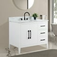 thumbnail image 2 of Vanity Art 42" Single Sink Bathroom Vanity Cabinet with Ceramic Countertop, 2 of 9