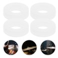 thumbnail image 1 of RUNROTOO 100pcs Drum Sound Insulation Pad Plastic Washers White Durable Protection for Musicians, 1 of 8