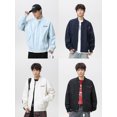 thumbnail image 4 of Stylish Floral Embroidered Jacket in Black Waterproof Baseball Style Unisex, 4 of 8