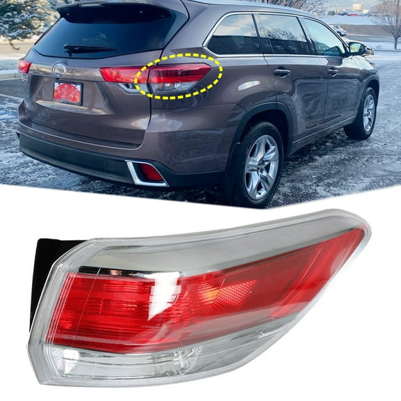 Fit for 14-17 Highlander Tail Light Housing Assembly RH without Bulbs
