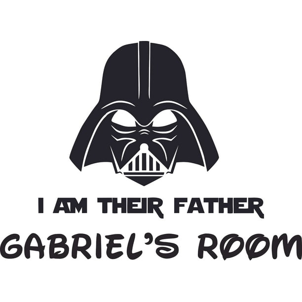 I Am Their Father Wall Art Design Customized Name Wall Decal Custom Vinyl Wall Art Personalized