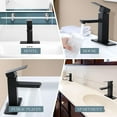 thumbnail image 6 of HOUFIY SUS304 Matte Black Single Bathroom Faucet, 6 of 8