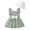 Green, variant on Girl Easter Dress Baby Girl Dresses Toddler Infant Girl Clothes Sleeveless Bowknot Flower Sundress with Hat Summer Ruffle Dress for Girls(Red,9-12 Months)