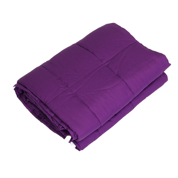 48"x72" Dark Purple Weighted Blanket Heavy Sensory 15-25Lbs Anxiety
