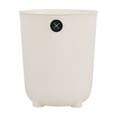 thumbnail image 3 of Kitchen Trash Can, Step-On Garbage Can with Lid, Tall Kitchen & Bathroom Trash Can, Small Office Waste Bin, White - Xuniizn, 3 of 7
