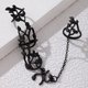 thumbnail image 4 of Anillos múltiples para dedo, banda para nudillos, cadena de mano punk, pulseras para dedo, pulsera esclava de playa, joyería para mujeres y niñas, 4 of 5
