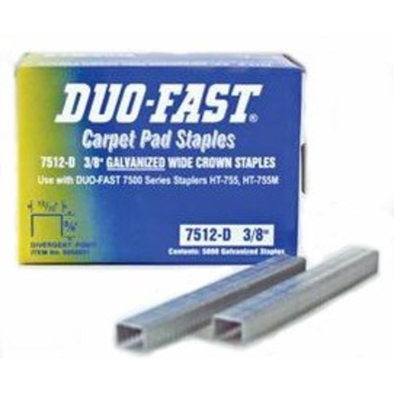 3/8' Length x 15/32' Crown 19 Gauge Staples 5000/Pk Duo-Fast Staples 8631