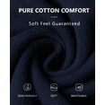 thumbnail image 7 of QUALFORT Women’s 100% Cotton Lightweight Button-Front Cardigan Sweater，v neck Long Sleeve Knit, 7 of 7