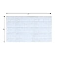 thumbnail image 2 of Knightsbridge Summer Tile 220 GSF Non Skid Back Bath Rug 20 x 30 - White, 2 of 2