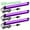 3pcs-pack, variant on [3/4 Pack LED Black Light Strip] 3/4 Pack LED Black Light Strip, 32cm/12.6ft USB Magnetic Black Light for Halloween, Fluorescent Tapestry, Posters, Body Paint, Christmas Cabinets, Luminous Parties