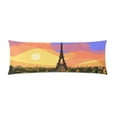 thumbnail image 2 of ABPHOTO Paris Landscape With Eiffel Tower Long Body Pillowcase Pillow Cover Pillowslip 20x60 inch, 2 of 2