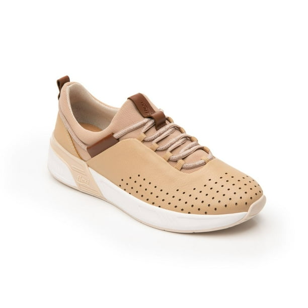 Skeaker Flexi Para Mujer Estilo 104403 Beige Casual Confort beige 26 Flexi 04403B