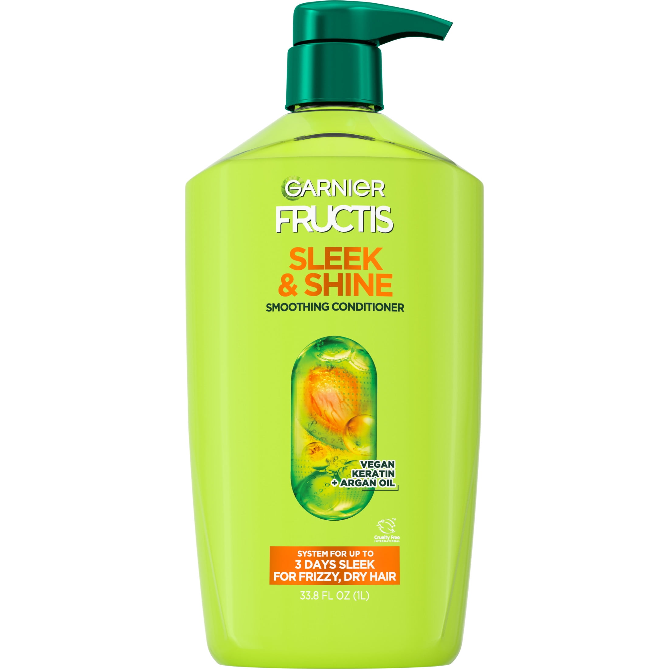 (4 pack) Garnier Fructis Sleek and Shine Smoothing Conditioner with Argan Oil, 33.8 fl oz  (图3) (4 pack) Garnier Fructis Sleek and Shine Smoothing Conditioner with Argan Oil, 33.8 fl oz  (图3)