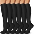 thumbnail image 1 of 3/6 Paires de Bas de Compression pour Femmes et Hommes 15-20 mmHg - Meilleur Soutien pour Infirmières, Course, Randonnée, Récupération et Bas de Vol, 1 of 7