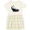 thumbnail image 3 of Inktastic Animals Cute Skunk Girls Toddler Dress, 3 of 5
