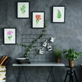 Yanerim Fence Decoration Templates Natural Flower Stems with Stem Leaf