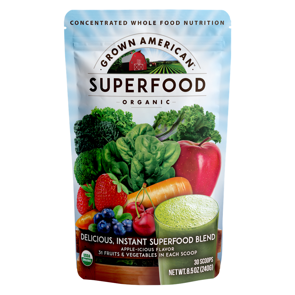Grown American Superfood 31 Organic Whole Fruits & Vegetables